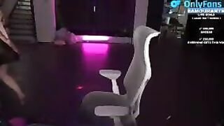 Amouranth Forgetting to Turn Off Stream And Gets Naked Erome porn